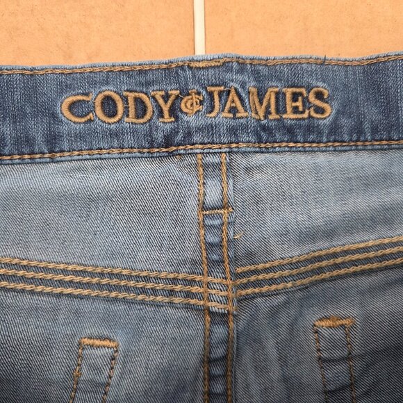 Cody James  Night Hawk Basic Medium Wash Slim Stretch Men Denim Blue Jean 32x32 - Picture 4 of 9